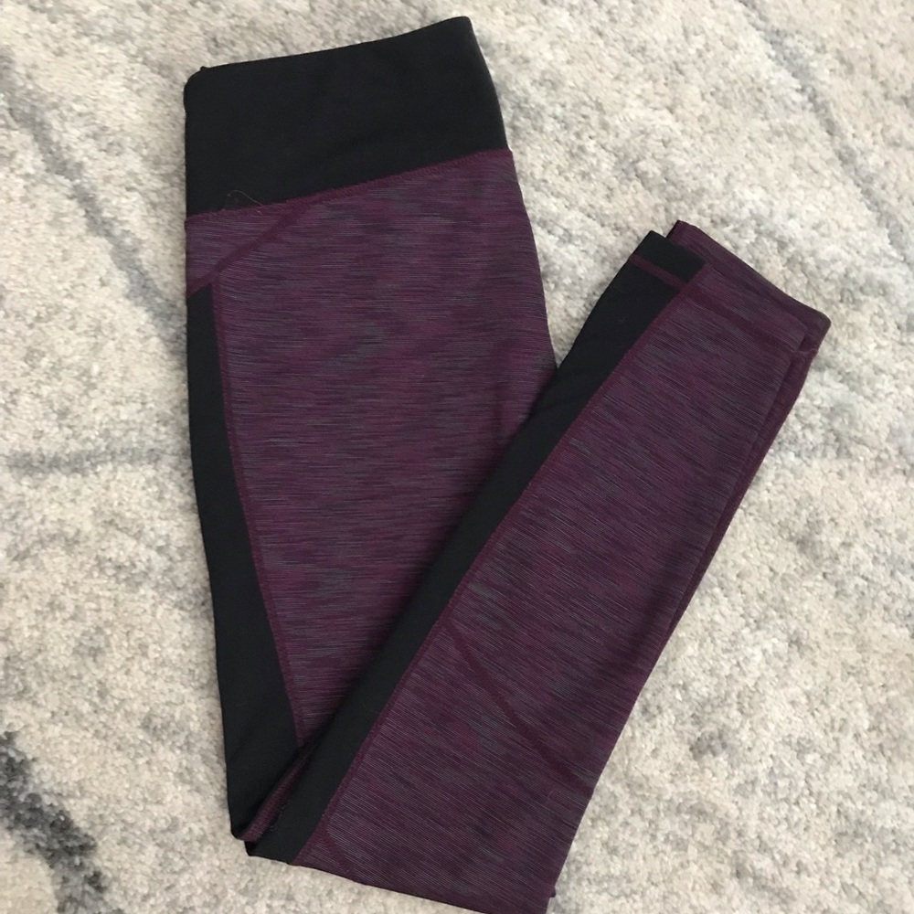 Purple athletic leggings